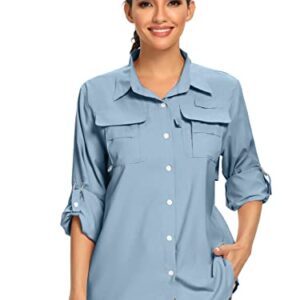 Jessie Kidden Women's UPF 50+ UV Sun Protection Safari Shirt - various colors