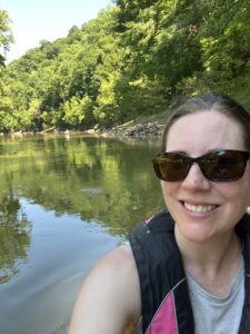 canoe camping set up