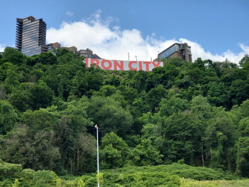 Iron City sign in Pittsburgh, PA